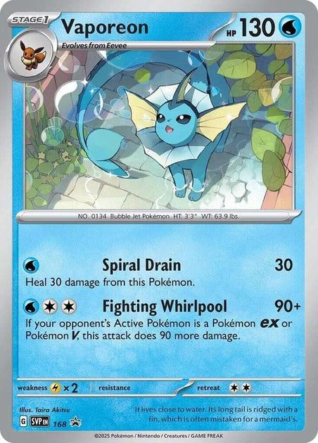 Vaporeon (SVP 168) | PokEvolution