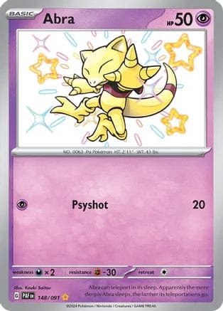 Pokémon Abra (PAF 148)