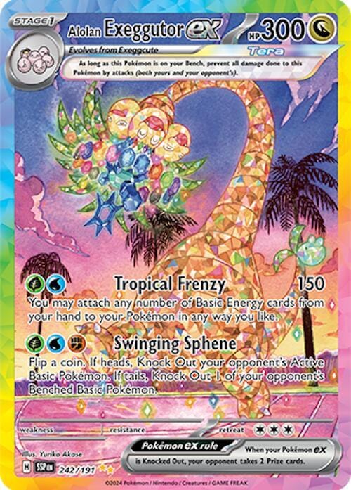 Pokémon Alolan Exeggutor ex (SSP 242)