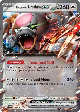 Pokémon Bloodmoon Ursaluna ex (TWM 141)