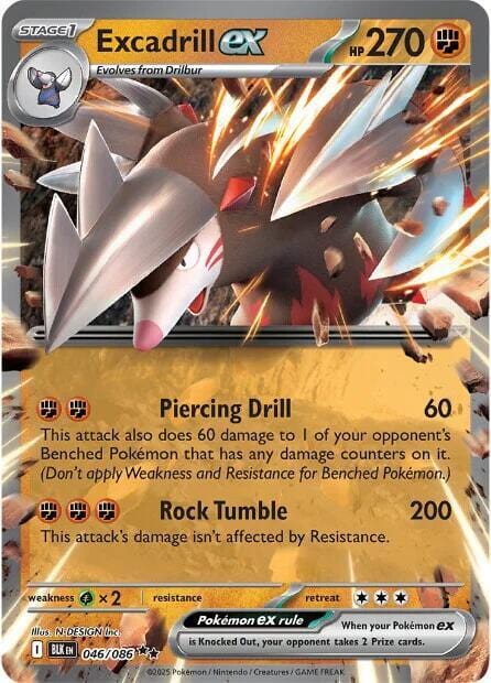 Pokémon Excadrill ex (BLK 046)