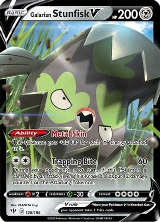 Pokémon Galarian Stunfisk V (DAA 128) 72155205