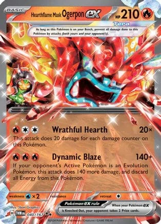 Pokémon Hearthflame Mask Ogerpon ex (TWM 040)