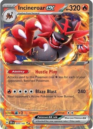 Pokémon Incineroar ex (TEF 034)