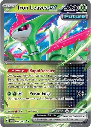 Pokémon Iron Leaves ex (TEF 025)