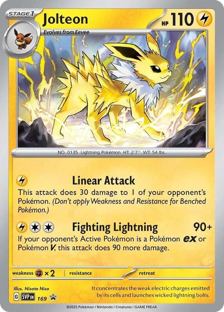 2024 ポケモンカード Jolteon #681 GEM MT Jolteon (SVP 169) | PokEvolution