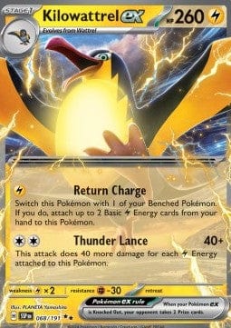 Pokémon Kilowattrel ex (SSP 068)