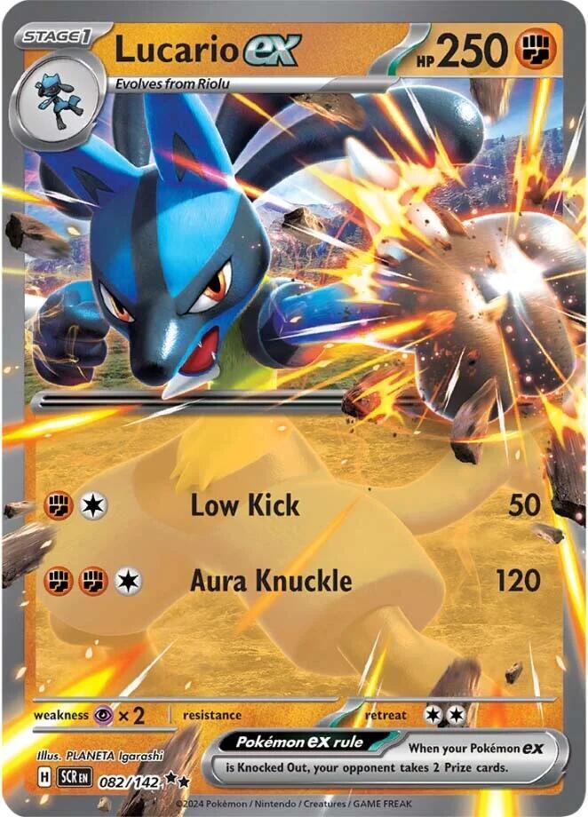 Pokémon Lucario ex (SCR 082)