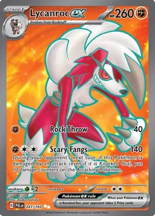 Pokémon Lycanroc ex (PAL 241)