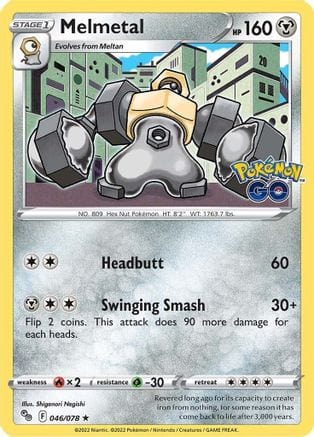 Pokémon Reverse holo Melmetal (PGO 046) 14449221