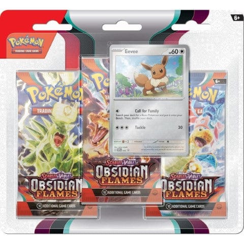 Pokémon Eevee Obsidian Flames - 3-Pack Blister 820650853784