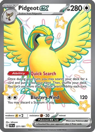 Pokémon Pidgeot ex (PAF 221)