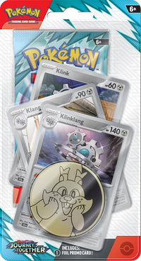 Load image into Gallery viewer, Pokémon Klinklang Pokemon TCG - Journey Together -  Premium Checklane Blister
