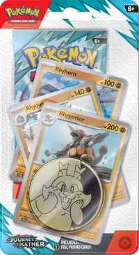 Load image into Gallery viewer, Pokémon Rhyperior Pokemon TCG - Journey Together -  Premium Checklane Blister
