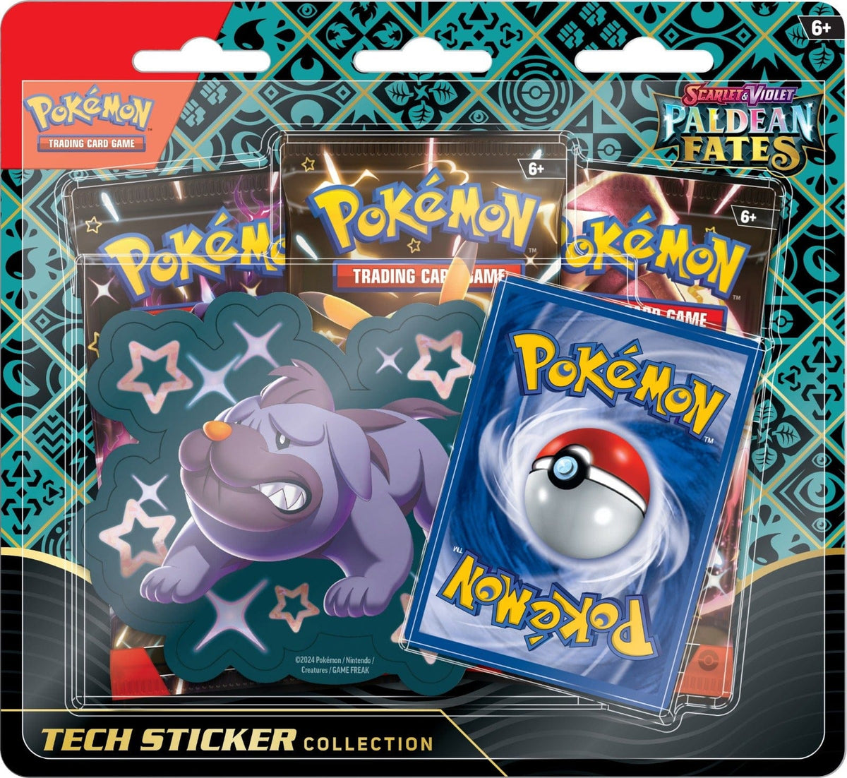 Pokémon Shiny Maschiff Pokémon TCG Paldean Fates - Tech Sticker Collection 81510981