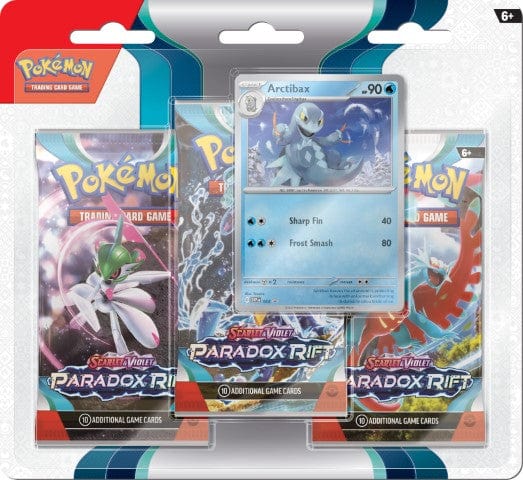 Pokémon Arctibax Pokemon TCG - Scarlet & Violet - Paradox Rift - 3-Pack Blister 820650854033