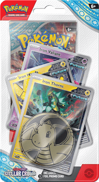 Load image into Gallery viewer, Pokémon Iron Thorns Pokemon TCG - Stellar Crown -  Premium Checklane Blister 0820650859182
