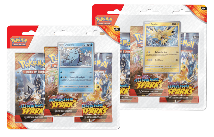 Pokémon Pokemon TCG - Surging Sparks - 3-Pack Blister