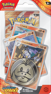Load image into Gallery viewer, Pokémon Chandelure Pokemon TCG - Surging Sparks -  Premium Checklane Blister 820650859489
