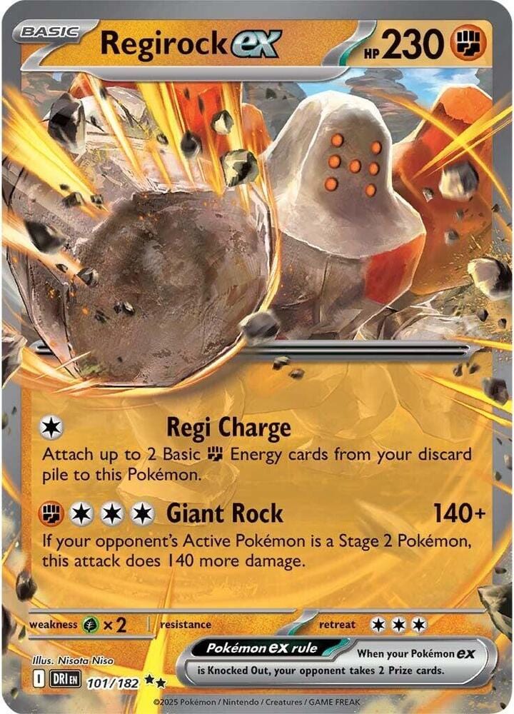 Pokémon Regirock ex (DRI 101)