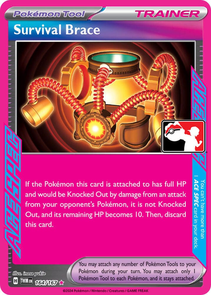 Pokémon Survival Brace - Prize Pack Series Cards(PPS6 TWM 164)