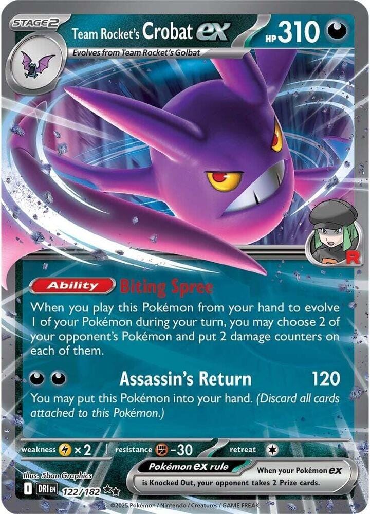 Pokémon Team Rocket's Crobat ex (DRI 122)