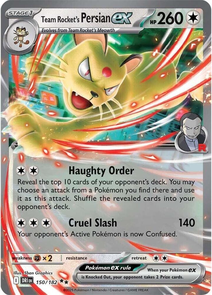 Pokémon Team Rocket's Persian ex (DRI 150)