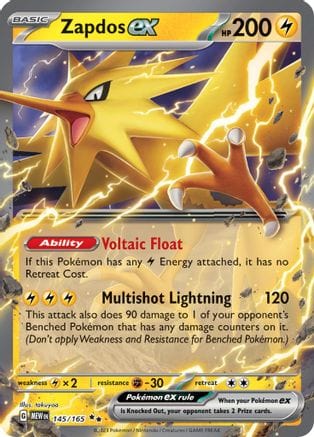 Pokémon Zapdos ex (MEW 145) 20779589