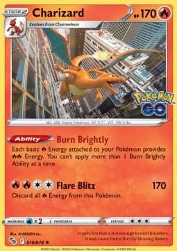 Pokémon Holo Charizard (PGO 010) 89751263