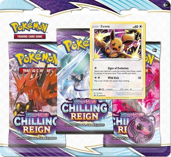 Pokémon Eevee Chilling Reign - 3-Pack Blister 65796831