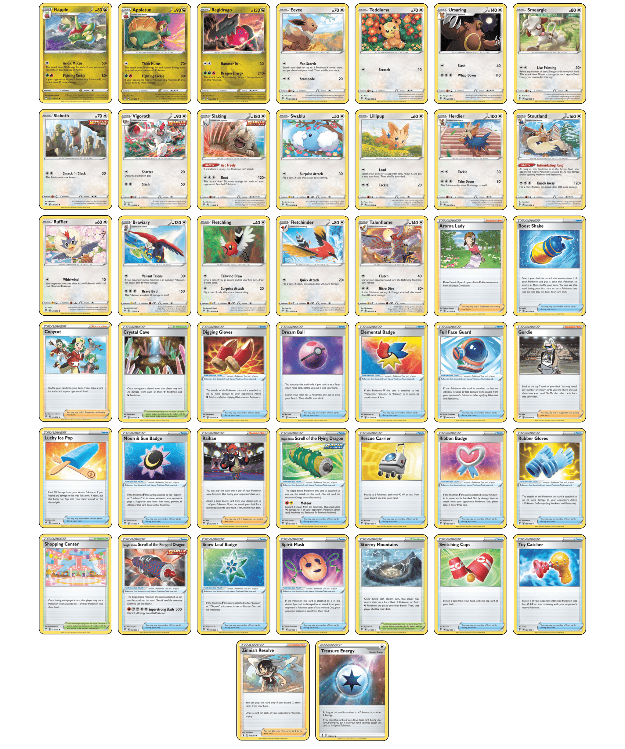 Complete set Evolving Skies - (un)common / rare kaarten | PokEvolution
