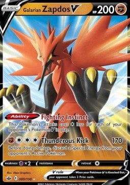 Pokémon Galarian Zapdos V (CRE 080) 64841183