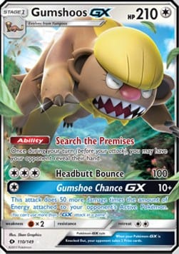 Pokémon Gumshoos GX (SUM 110) 17185503