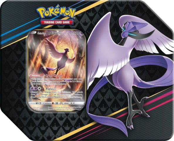 Pokémon Galarian Articuno Pokemon Crown Zenith Special Art Tin 7" 820650851940