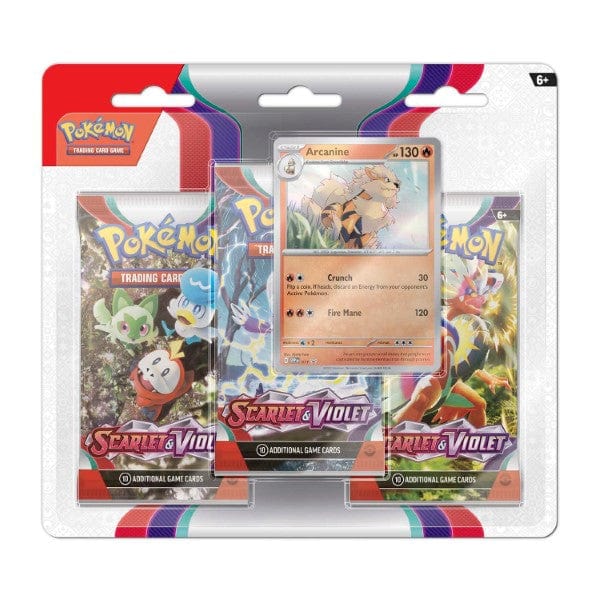 Pokémon Arcanine Scarlet & Violet - 3-Pack Blister 820650853289