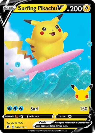 Pokémon Surfing Pikachu V (CEL 008) 12529887