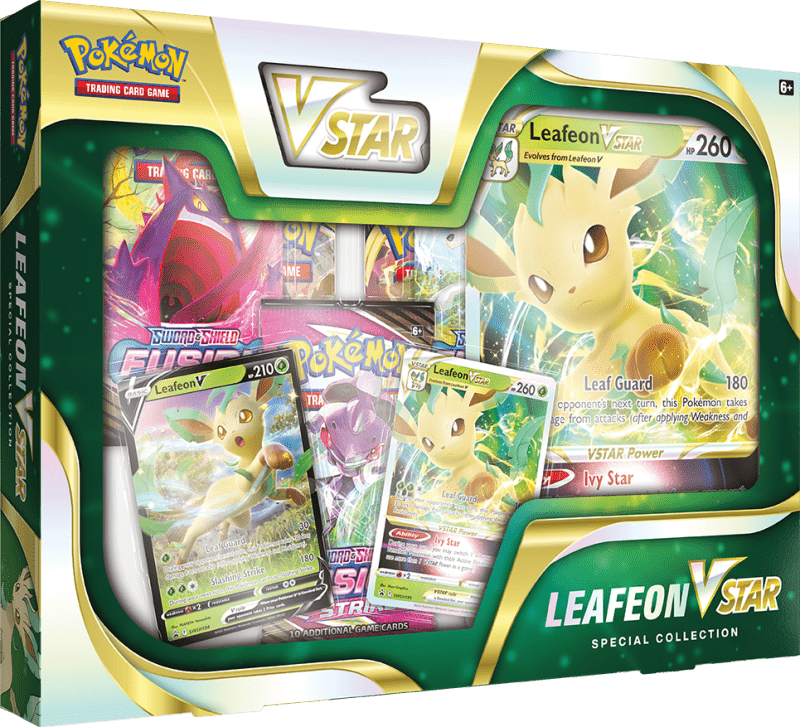 Pokémon Leafeon V Star Special Collection - Pokémon TCG Sword & Shield 820650809026