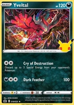 Pokémon Yveltal (CEL 019) 16171999